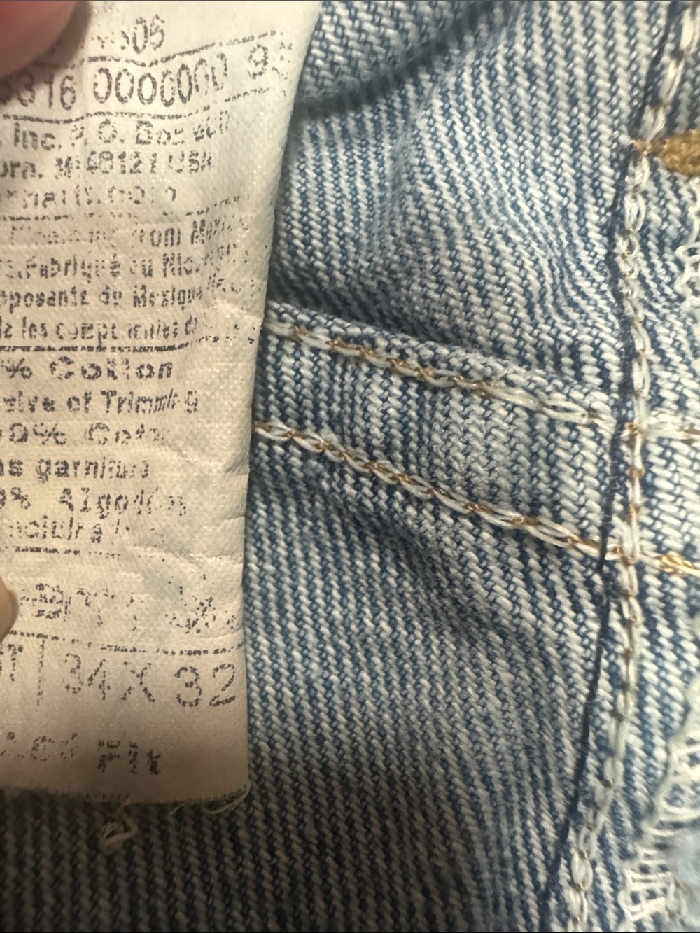 Carhartt Men’s Light Blue Relaxed Fit Jeans 34x32 - Picture 6 of 10